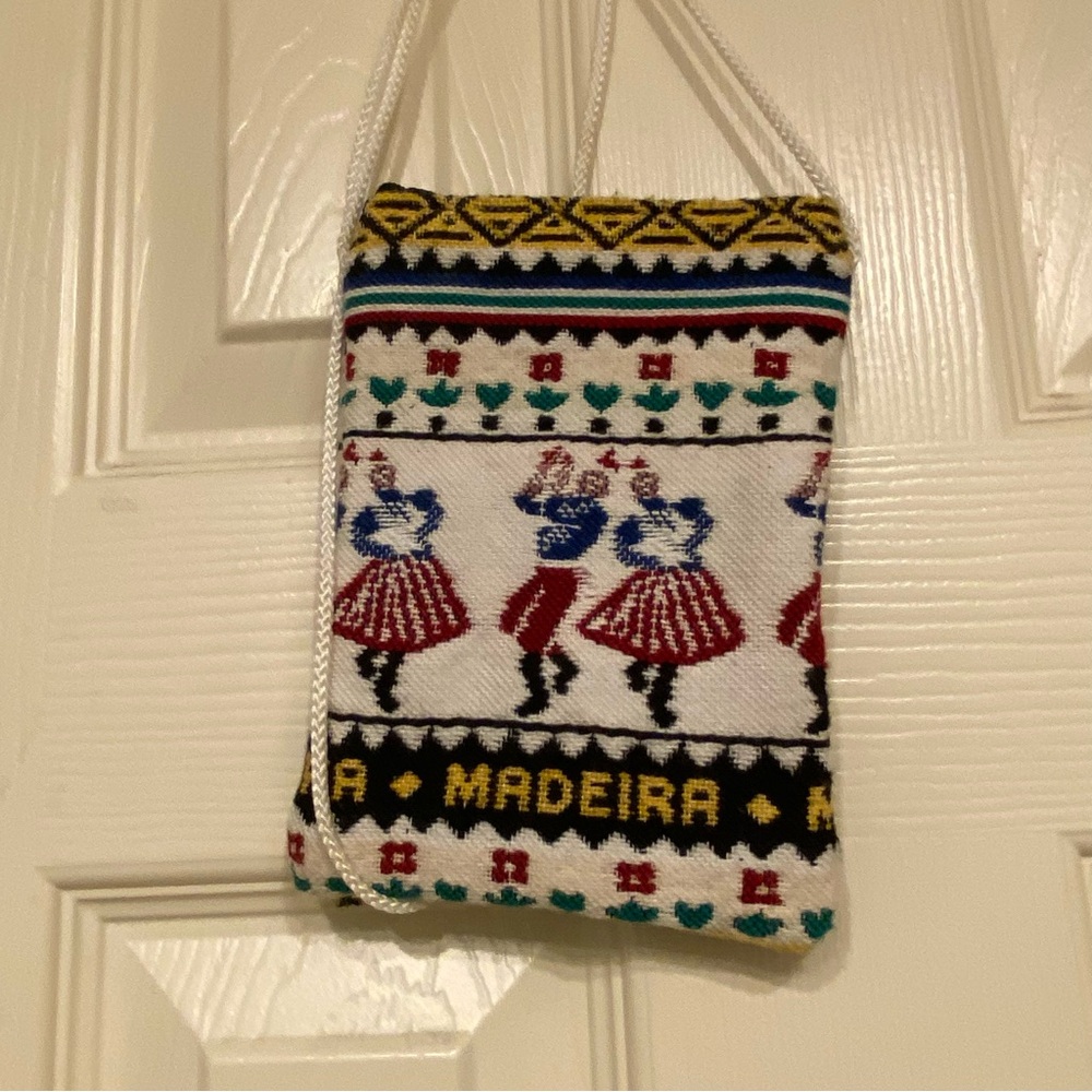 Colorful Woven Crossbody Bag from Madeira, Portugal